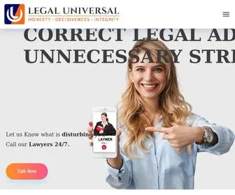 Legaluniversal.com(Talk to a legal expert with Legal Universal) Screenshot