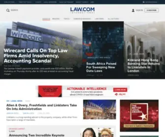 Legalweek.com(Law firms) Screenshot