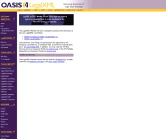 LegalXML.org(Legal XML) Screenshot