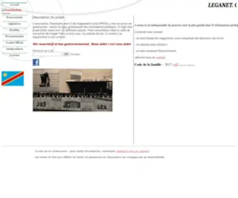 Leganet.cd(Mise en ligne du droit congolais) Screenshot