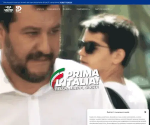 Legapersalvinipremier.it(Lega per Salvini Premier) Screenshot