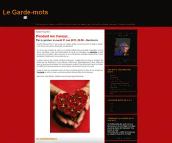 Legardemots.fr(Le Garde) Screenshot