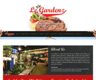 Legardenzcafe.com(Le Gardenz Cafe) Screenshot