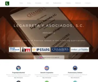 Legarreta.com.mx(Legarreta y Asociados) Screenshot