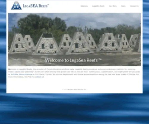 Legaseareefs.com(Underwater Memorials) Screenshot