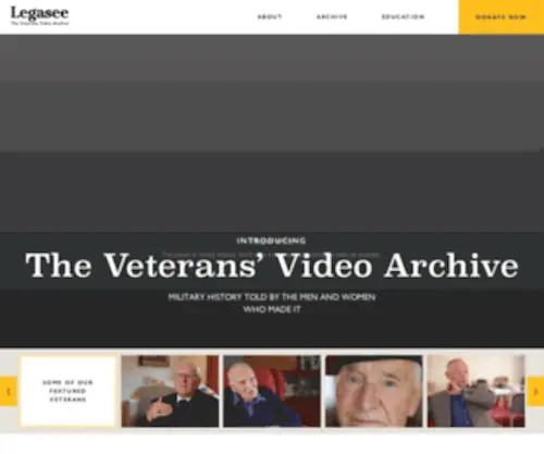 Legasee.org.uk(Over 650 Video Interviews With Military Veterans) Screenshot