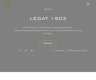 Legat1903.com(RESTORAN BEOGRAD) Screenshot