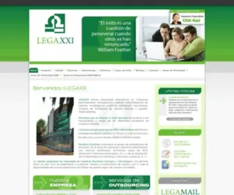 Legaxxi.com(LEGA XXI) Screenshot
