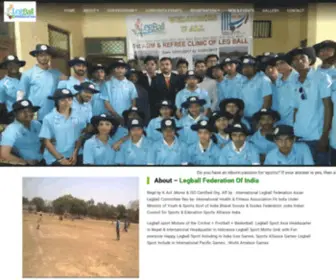 Legballindia.com(Legball Federation of India) Screenshot