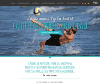 Lege-Capferret.com(Vacances et tourisme à Lège) Screenshot