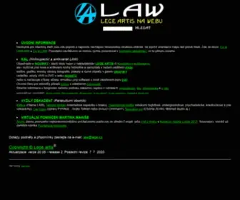 Lege.cz(Lege artis na Webu) Screenshot