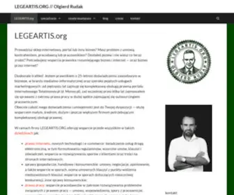 Legeartis.org(Olgierd Rudak // dobre porady prawne przez internet) Screenshot