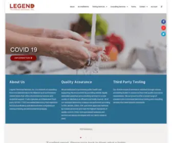 Legend-Group.com(Industrial Hygiene & Laboratory Services) Screenshot