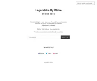 Legendairebyblaire.com(Légendaire By Blaire) Screenshot