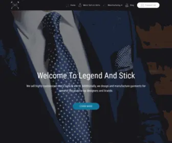 Legendandstick.com(We make Men's Suits and Shirts. Additionally) Screenshot