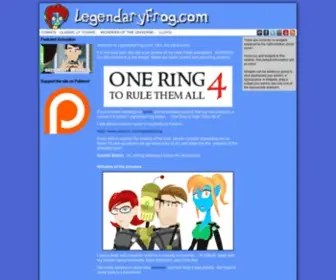Legendaryfrog.com(Flash Cartoons and Comics) Screenshot