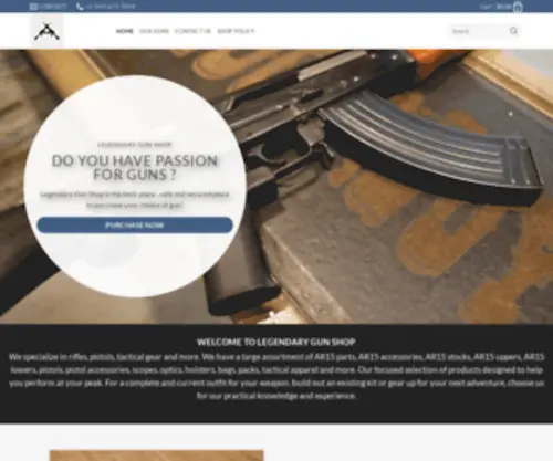 Legendarygunshop.com(Legendary Gun Shop) Screenshot