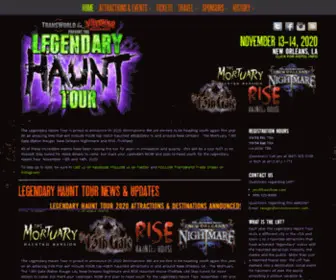 Legendaryhaunttour.com(Legendary Haunt Tour) Screenshot