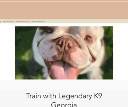 Legendaryk9Georgia.com(Dog Trainer) Screenshot