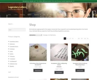 Legendaryletters.com(The Official Office of Magical Mail) Screenshot