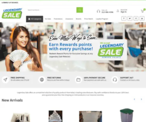 Legendarysale.com(Legendary Sale Discount Superstores) Screenshot