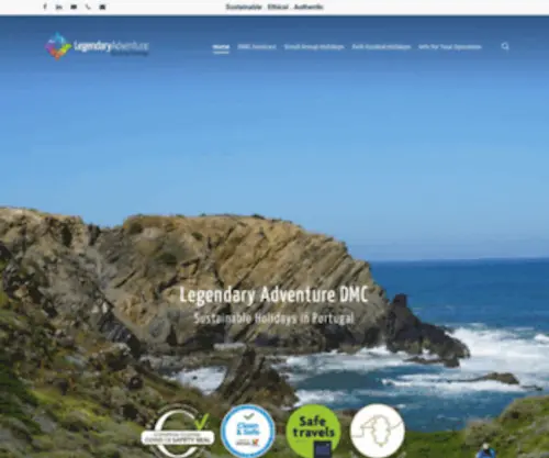 Legendatours.com(Legendary Adventure DMC Portugal) Screenshot