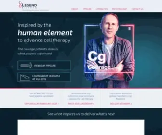 Legendbiotech.com(Legend Biotech) Screenshot