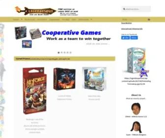 Legendesque.com(Online Card and Board Game Store) Screenshot