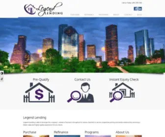 Legendhomelending.com(Legend Lending) Screenshot