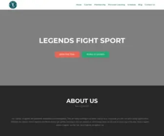 Legends.com.sg(Singapore's top boxing gym) Screenshot