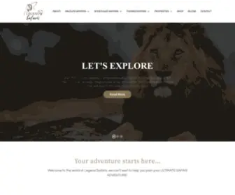 Legendsafaris.com(Discover the unforgettable) Screenshot