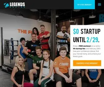 Legendsboxing.com(Boxing Classes) Screenshot