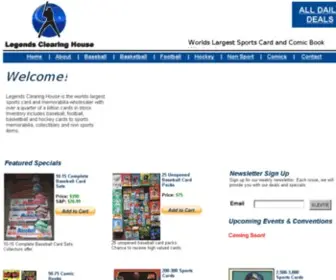 Legendsclearinghouse.com(Create an Ecommerce Website and Sell Online) Screenshot
