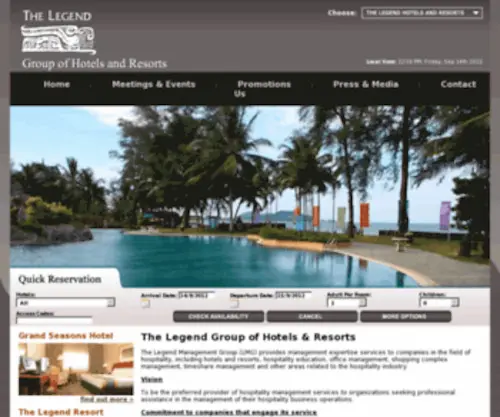 Legendsgroup.com(Malaysia Hotels) Screenshot