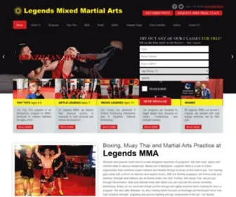 Legendsmma.net(MMA, Boxing, Muay Thai, K) Screenshot