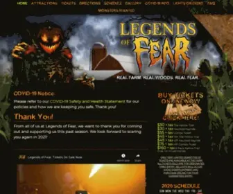 Legendsoffear.com(Legends of Fear Haunted Hayride and Trail) Screenshot