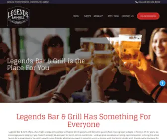 Legendsoffenton.com(Restaurants Fenton) Screenshot