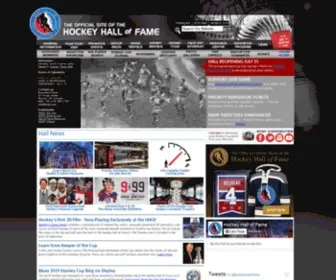 Legendsofhockey.net(The Hockey Hall of Fame) Screenshot