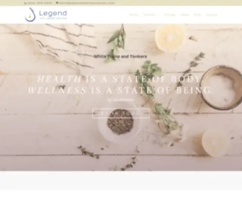 Legendwellnesscenter.com(Legend Wellness Center) Screenshot