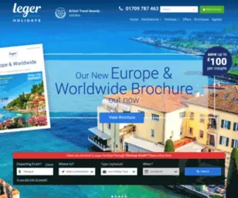 Leger.co.uk(Coach Holidays & Escorted Tours to Europe & Worldwide) Screenshot
