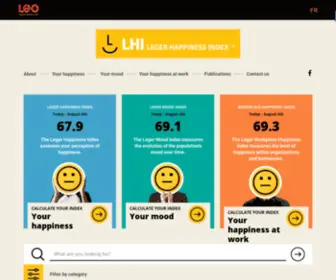 Legerhappinessindex.com(Leger Happiness Index) Screenshot