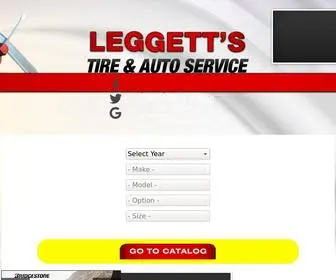 Leggettstire.com(Leggett's Tire & Auto Service) Screenshot