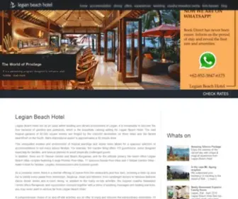Legianbeachbali.com(Legian Beach Hotel) Screenshot