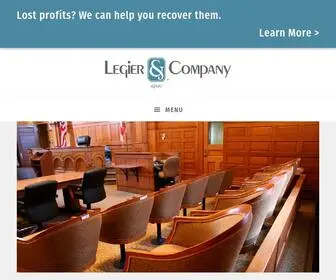 Legier.com(Forensic CPAs and Business Consultants) Screenshot