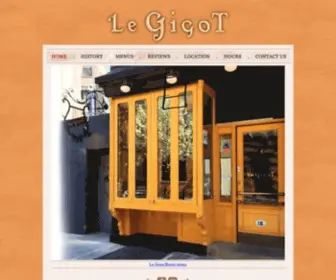 Legigotrestaurant.com(Le Gigot) Screenshot