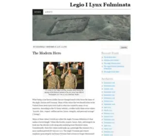 Legioilynx.com(Legio I Lynx Fulminata) Screenshot