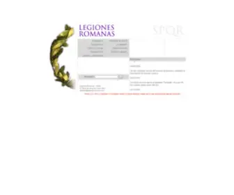 Legionesromanas.com(Legiones Romanas) Screenshot