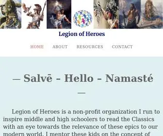 Legionofheroes.org(Legionofheroes) Screenshot