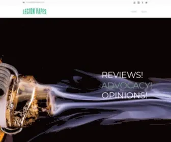 Legionvapes.com(Vape reviews and advocacy) Screenshot