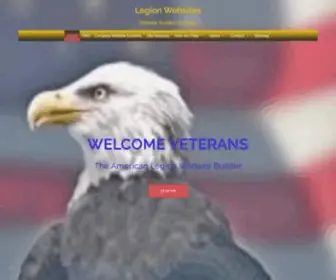 Legionwebsites.com(The American Legion Posts Premier Website Builder) Screenshot